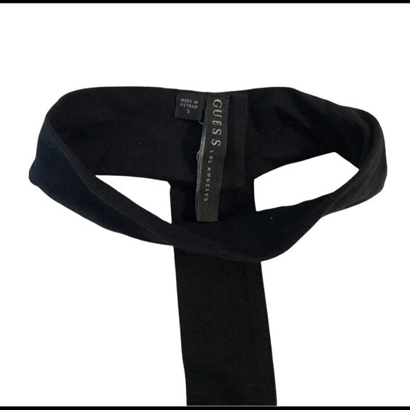 NWOT Guess Long sleeve Black Top Size Small with  Mock neckline - Picture 4 of 8